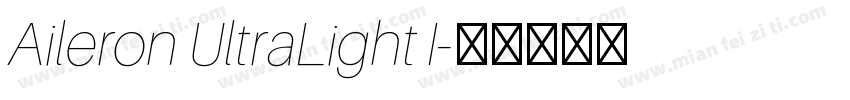 Aileron UltraLight I字体转换